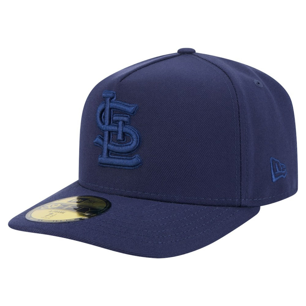 St. Louis Cardinals New Era Color Pack A-Frame 59FIFTY Fitted Hat - Navy Hats