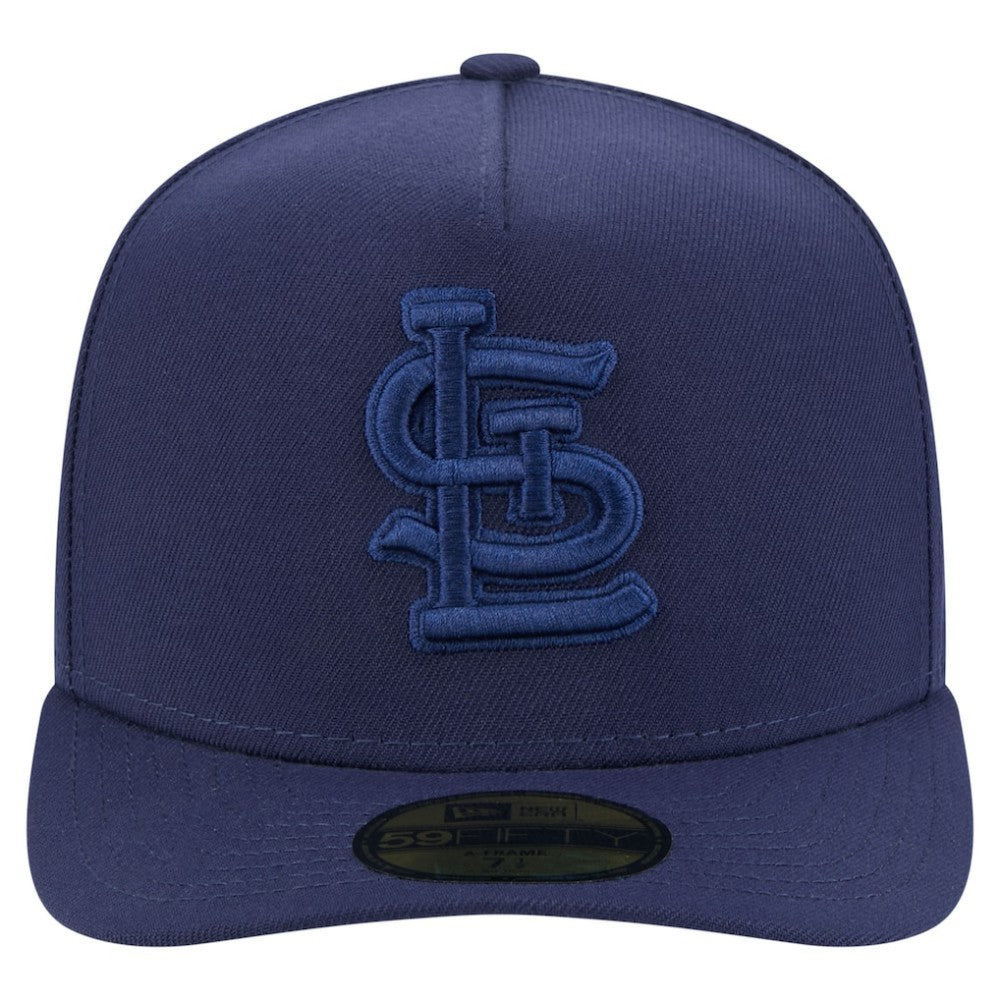 St. Louis Cardinals New Era Color Pack A-Frame 59FIFTY Fitted Hat - Navy Hats
