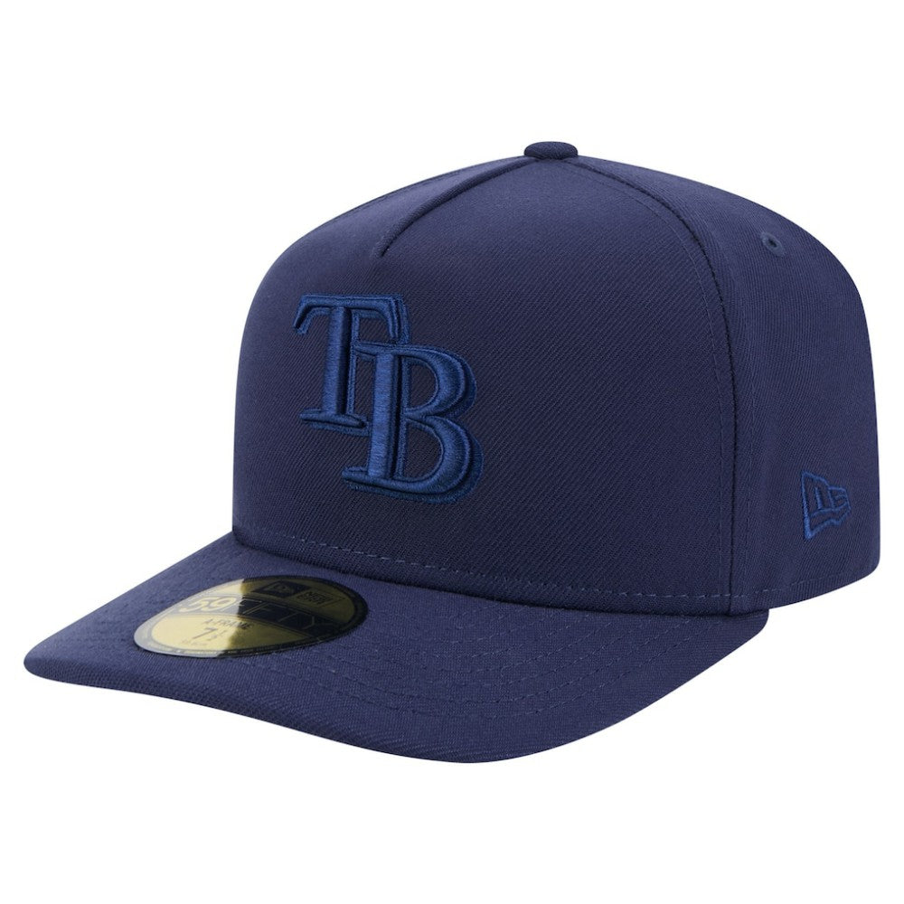 Tampa Bay Rays New Era Color Pack A-Frame 59FIFTY Fitted Hat - Navy Hats