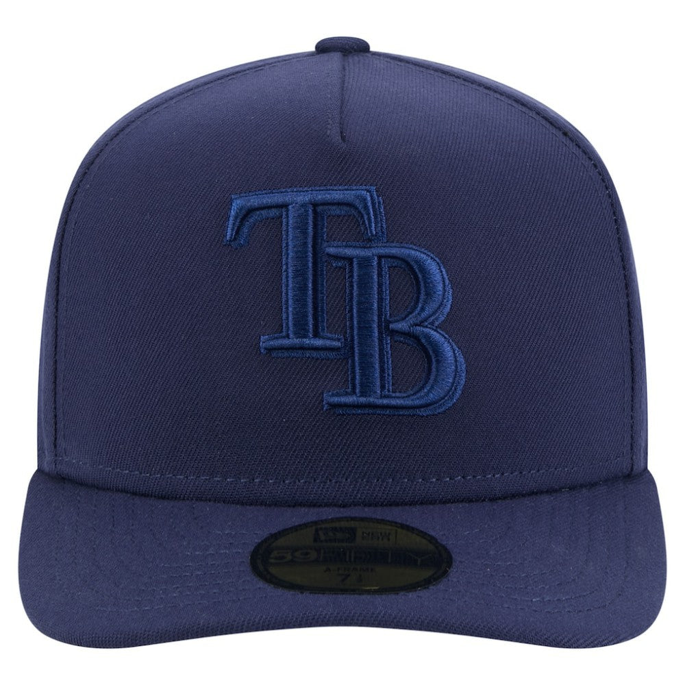 Tampa Bay Rays New Era Color Pack A-Frame 59FIFTY Fitted Hat - Navy Hats