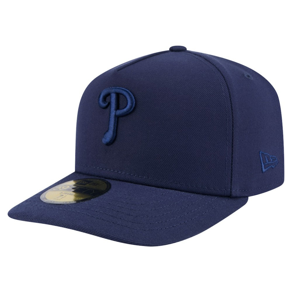 Philadelphia Phillies New Era Color Pack A-Frame 59FIFTY Fitted Hat - Navy Hats