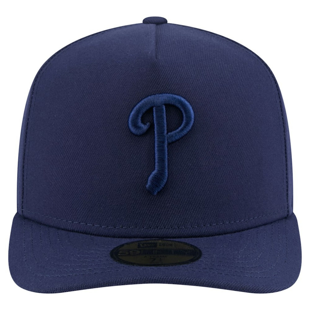 Philadelphia Phillies New Era Color Pack A-Frame 59FIFTY Fitted Hat - Navy Hats