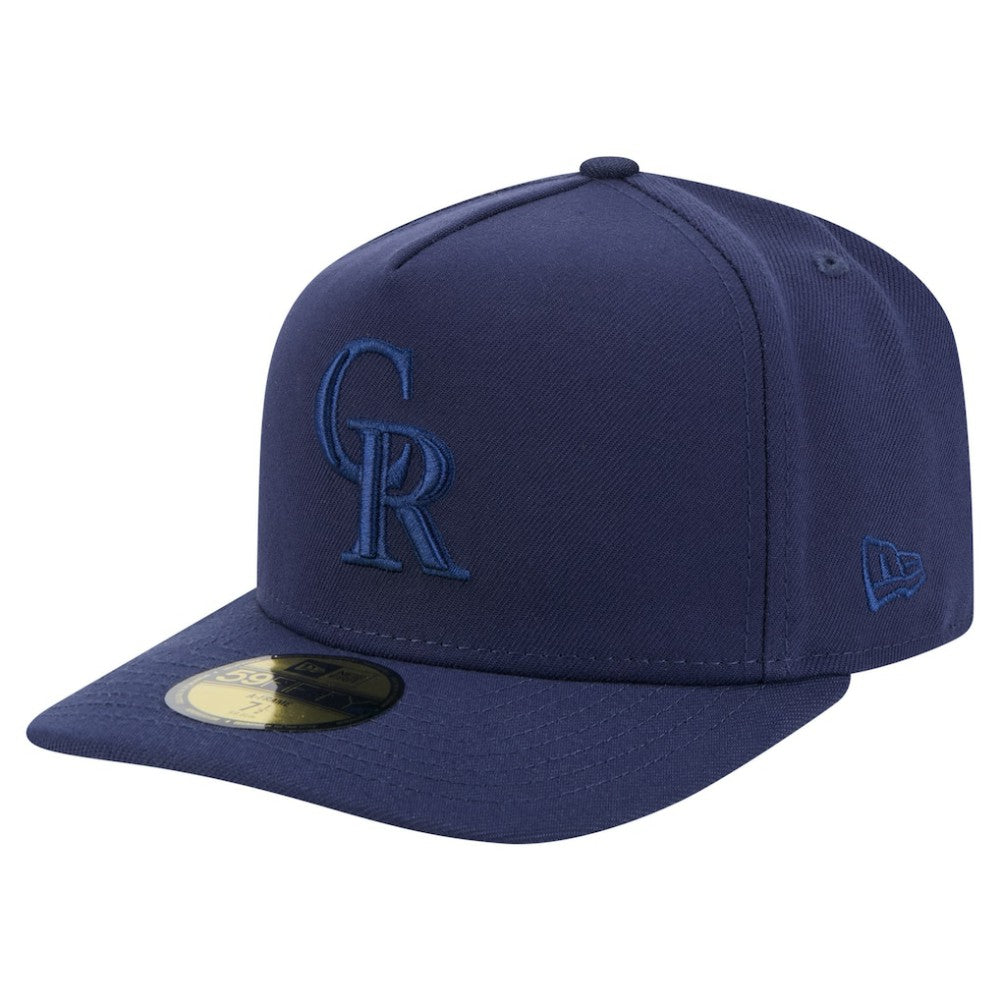 Colorado Rockies New Era Color Pack A-Frame 59FIFTY Fitted Hat - Navy Hats