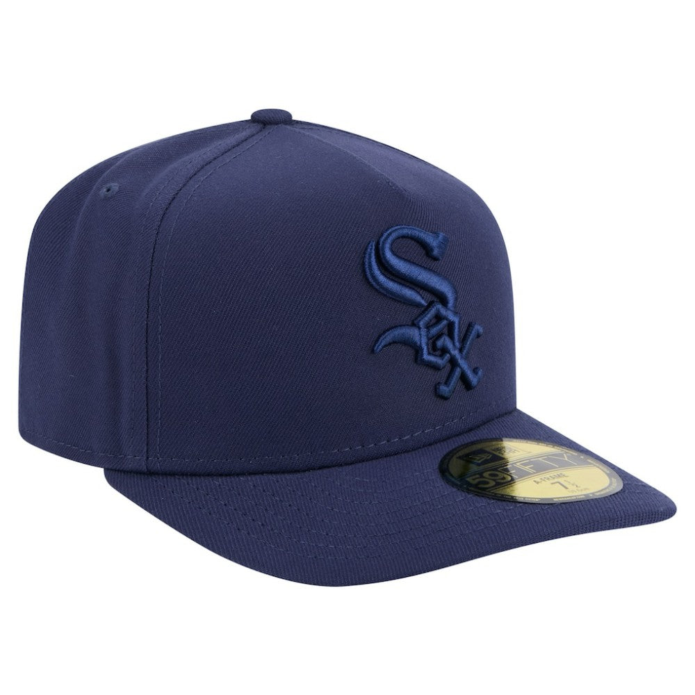 Chicago White Sox New Era Color Pack A-Frame 59FIFTY Fitted Hat - Navy Hats