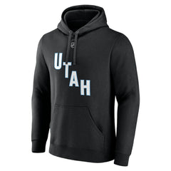 NHL Nick Schmaltz NHL Utah Fanatics Authentic Stack Name & Number Tri-Blend Pullover Hoodie - Black