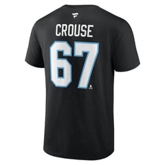 NHL Lawson Crouse Utah Mammoth Fanatics Authentic Stack Name & Number T-Shirt - Black