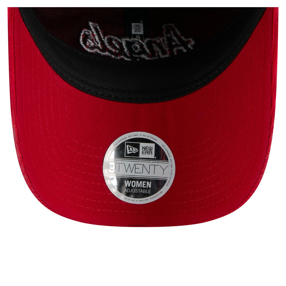 Los Angeles Angels New Era Women's Corduroy 9TWENTY Adjustable Hat - Red Hats