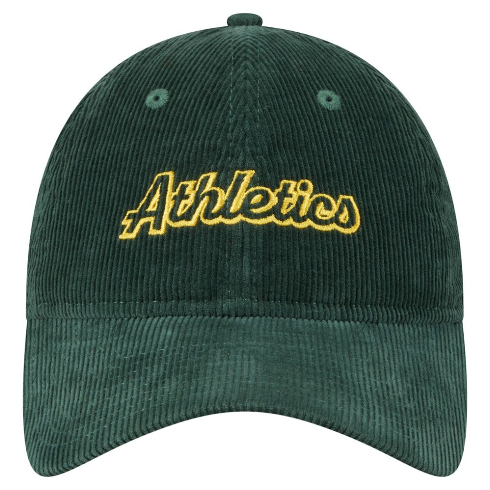Athletics New Era Women's Corduroy 9TWENTY Adjustable Hat - Green Hats