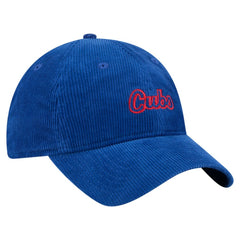 Chicago Cubs New Era Women's Corduroy 9TWENTY Adjustable Hat - Royal Hats
