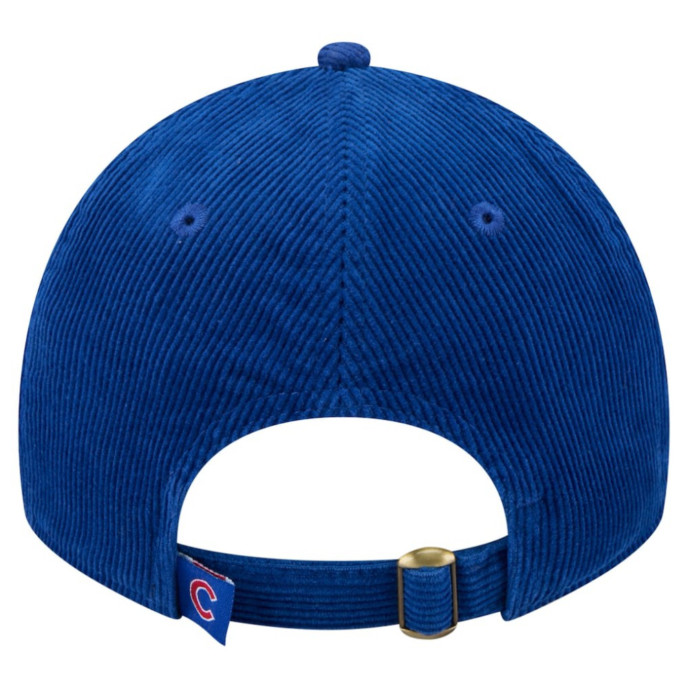 Chicago Cubs New Era Women's Corduroy 9TWENTY Adjustable Hat - Royal Hats