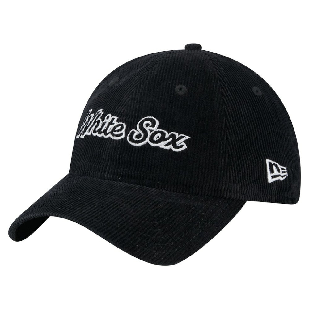 Chicago White Sox New Era Women's Corduroy 9TWENTY Adjustable Hat - Black Hats