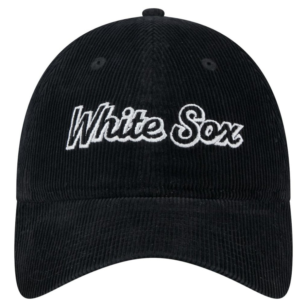 Chicago White Sox New Era Women's Corduroy 9TWENTY Adjustable Hat - Black Hats