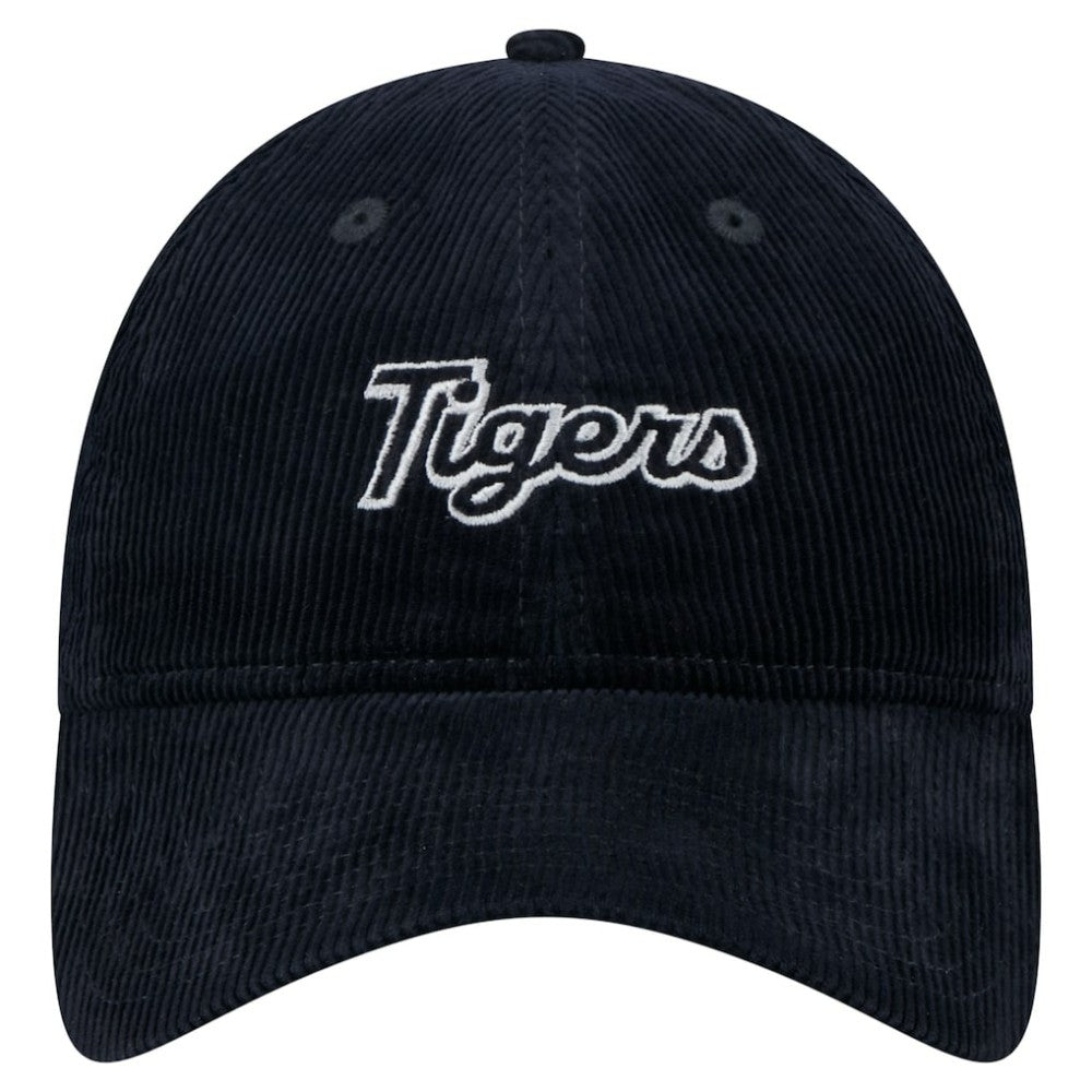 Detroit Tigers New Era Women's Corduroy 9TWENTY Adjustable Hat - Navy Hats