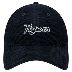 Detroit Tigers New Era Women's Corduroy 9TWENTY Adjustable Hat - Navy Hats