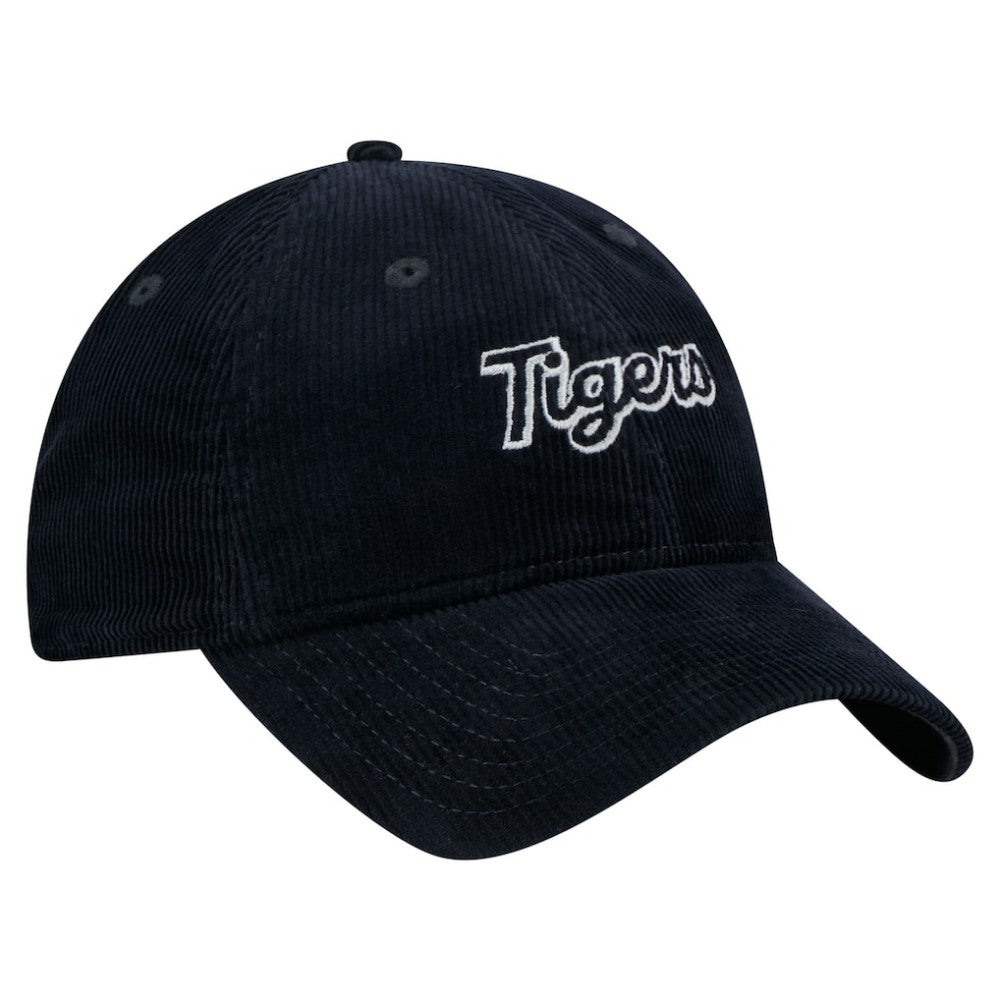 Detroit Tigers New Era Women's Corduroy 9TWENTY Adjustable Hat - Navy Hats