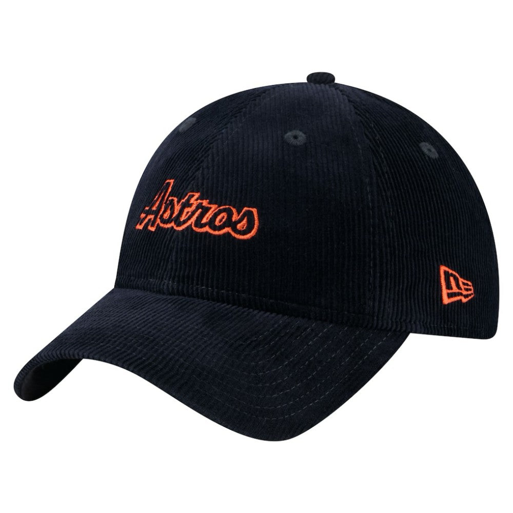 Houston Astros New Era Women's Corduroy 9TWENTY Adjustable Hat - Navy Hats