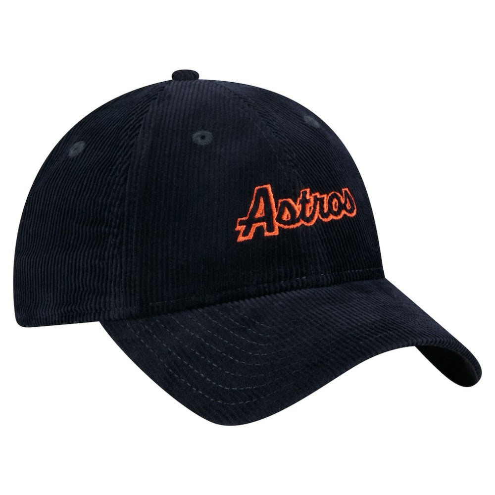 Houston Astros New Era Women's Corduroy 9TWENTY Adjustable Hat - Navy Hats