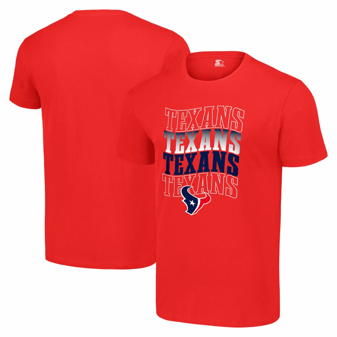 Houston Texans Starter Four Name T-Shirt Red
