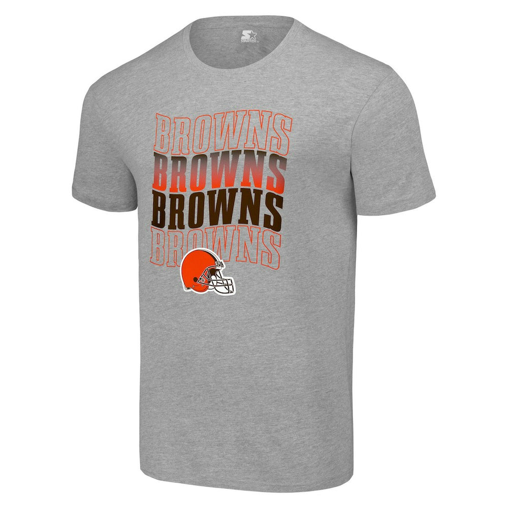 Cleveland Browns Starter Four Name T-Shirt Heather Gray