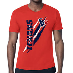 Houston Texans Starter Color Scratch T-Shirt Red