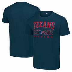 Houston Texans Starter Distressed Graphic T-Shirt Navy