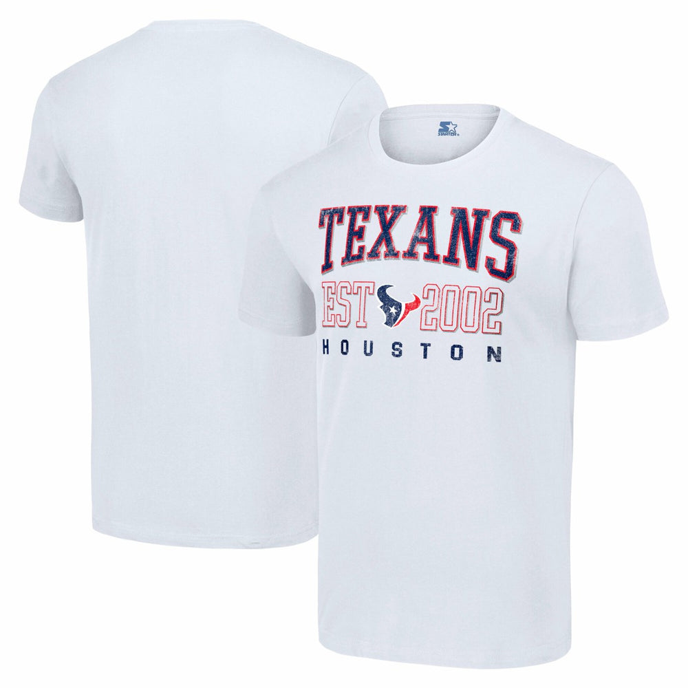 Houston Texans Starter Distressed Graphic T-Shirt White