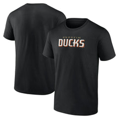 NHL Anaheim Ducks Wordmark Logo T-Shirt - Black
