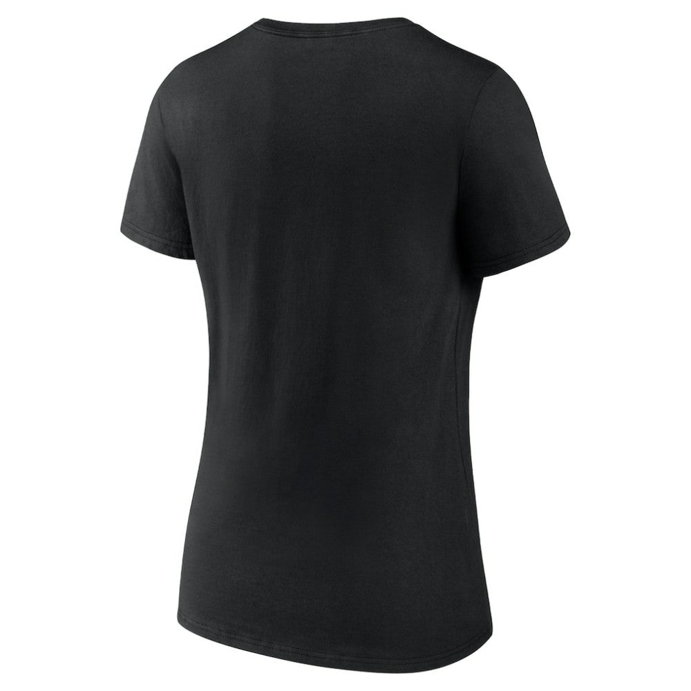 Baltimore Orioles Women's Fastball V-Neck T-Shirt - Black T-shirts
