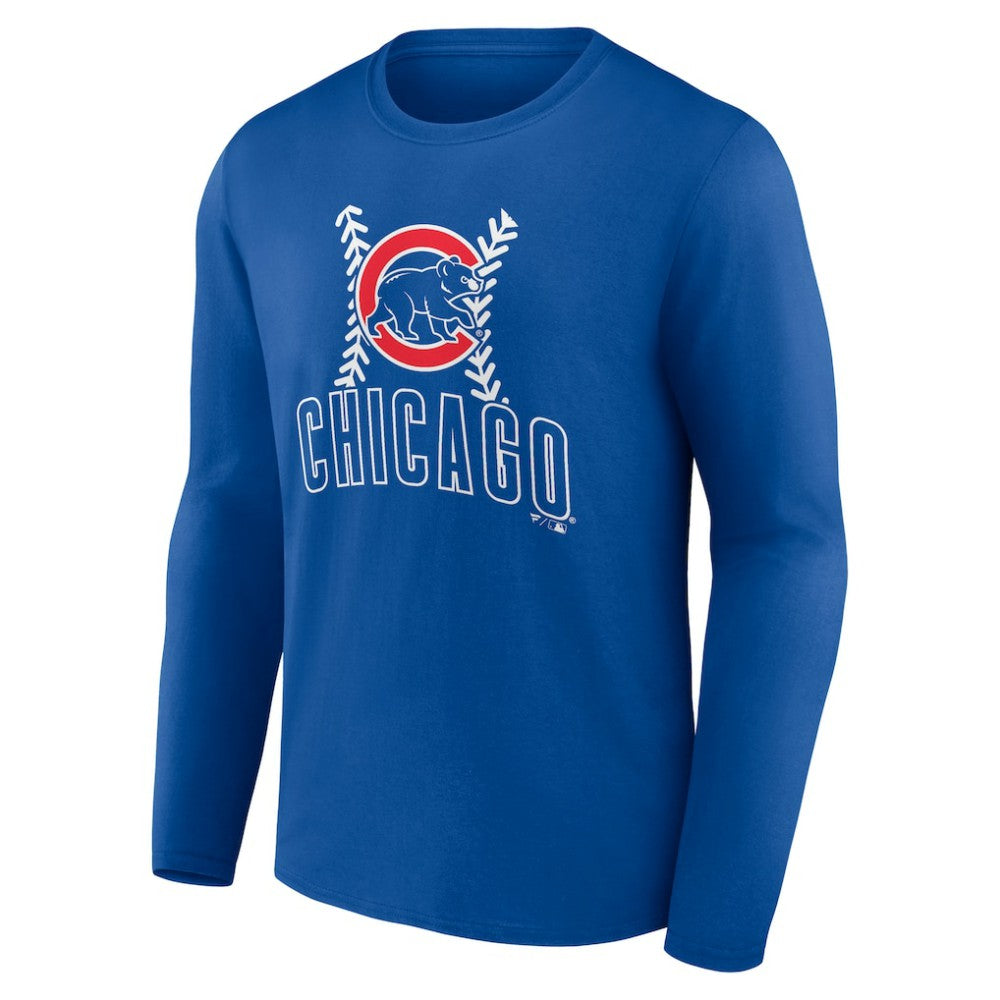 Chicago Cubs Fastball Long Sleeve T-Shirt - Royal T-shirts