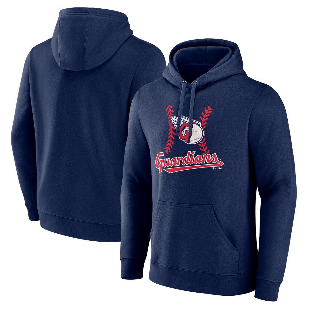 Cleveland Guardians Fastball Pullover Hoodie - Navy Hoodies