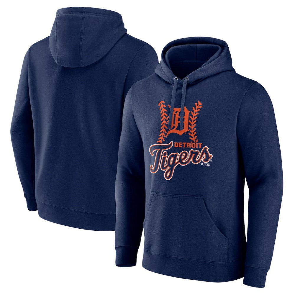 Detroit Tigers Fastball Pullover Hoodie - Navy Hoodies