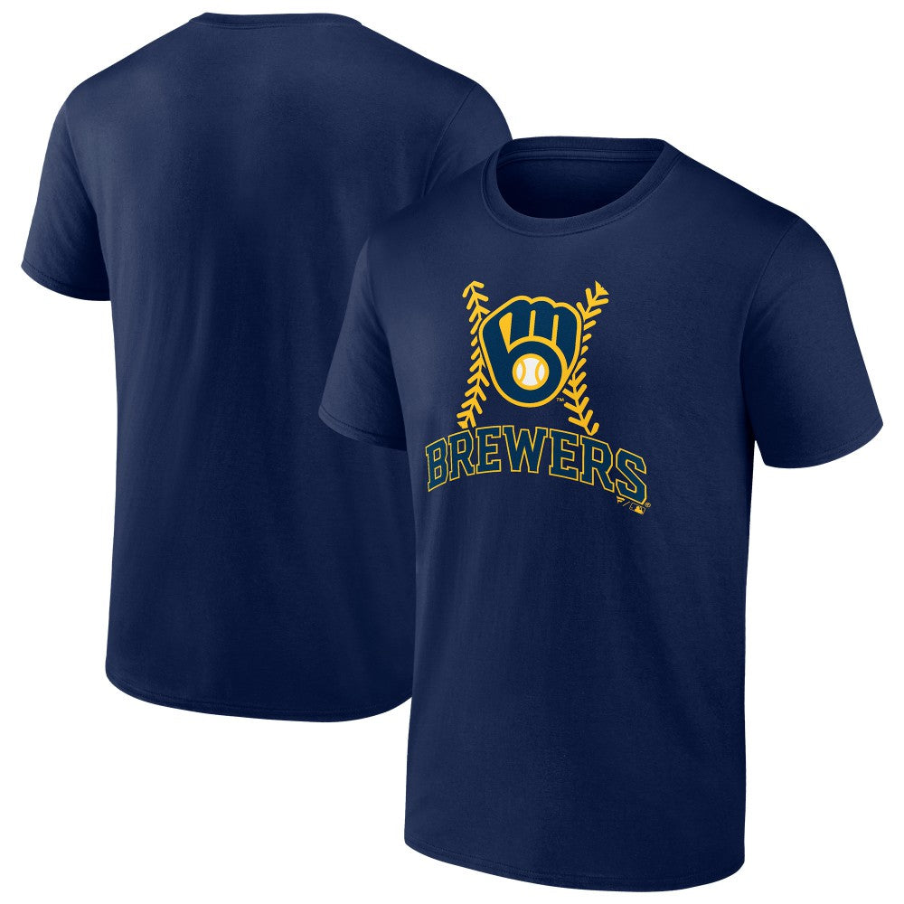 Milwaukee Brewers Fastball T-Shirt - Navy T-shirts