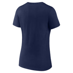 Milwaukee Brewers Women's Fastball V-Neck T-Shirt - Navy T-shirts