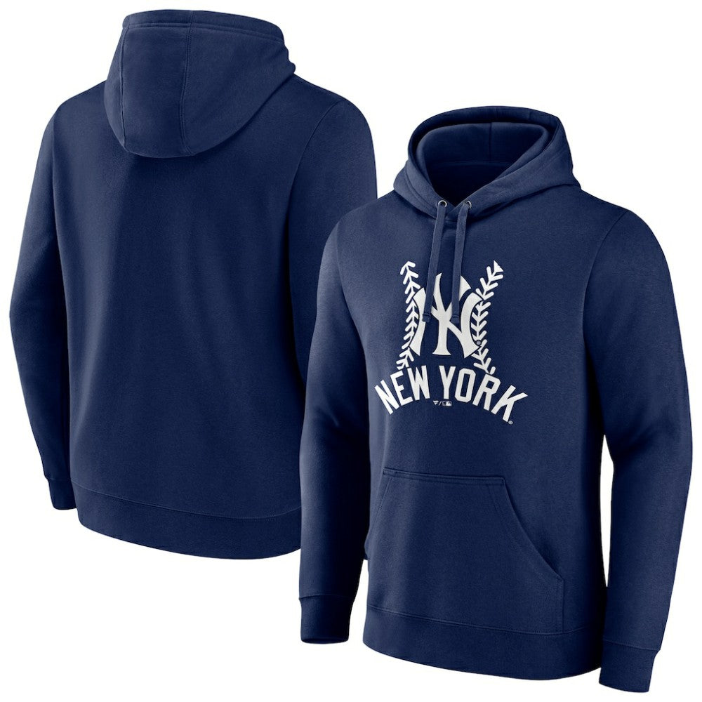 New York Yankees Fastball Pullover Hoodie - Navy Hoodies