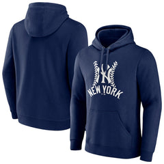 New York Yankees Fastball Pullover Hoodie - Navy Hoodies