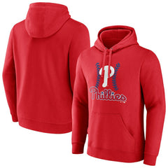 Philadelphia Phillies Fastball Pullover Hoodie - Red Hoodies