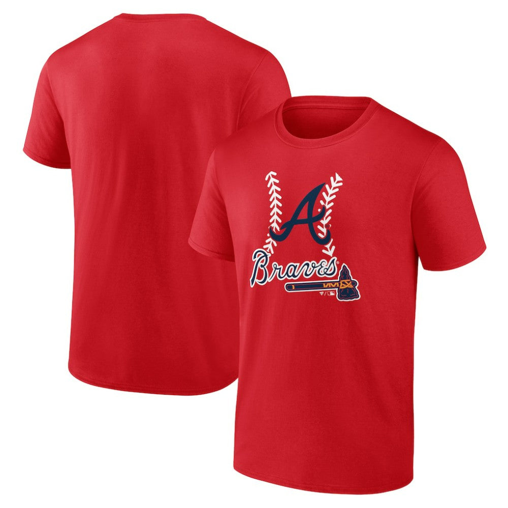 Atlanta Braves Fastball T-Shirt - Red T-shirts