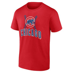Chicago Cubs Fastball T-Shirt - Red T-shirts