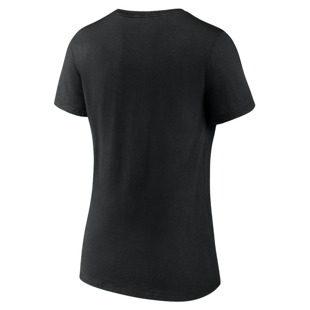 Los Angeles Dodgers Women's Fastball V-Neck T-Shirt - Black T-shirts