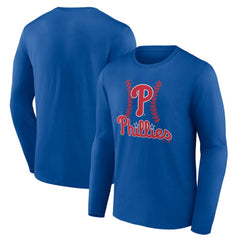 Philadelphia Phillies Fastball Long Sleeve T-Shirt - Royal T-shirts