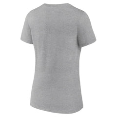 Baltimore Orioles Women's Fastball V-Neck T-Shirt - Gray T-shirts