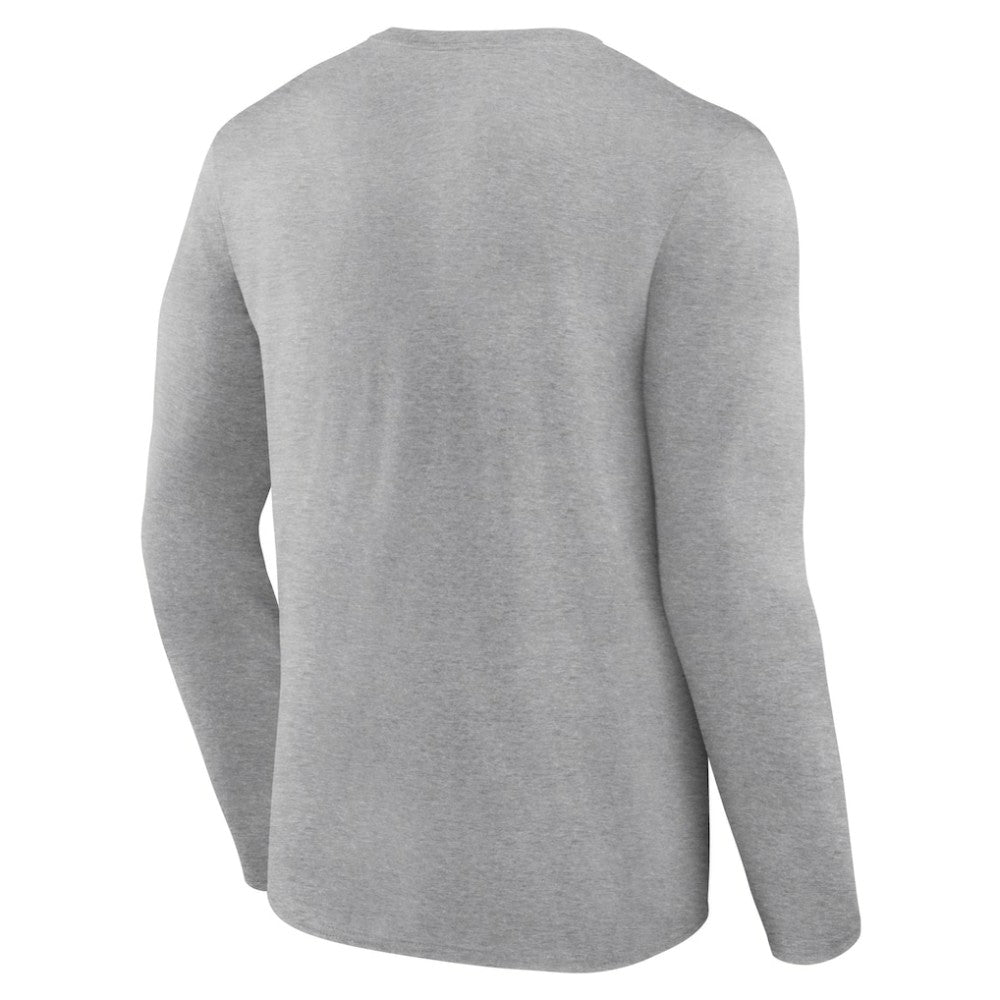 Chicago Cubs Fastball Long Sleeve T-Shirt - Gray T-shirts