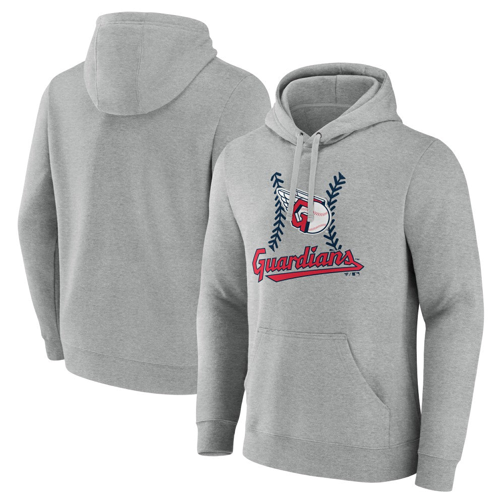 Cleveland Guardians Fastball Pullover Hoodie - Gray Hoodies