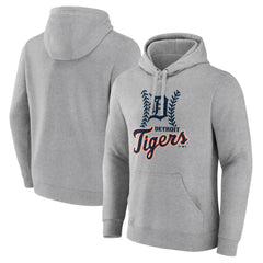 Detroit Tigers Fastball Pullover Hoodie - Gray Hoodies