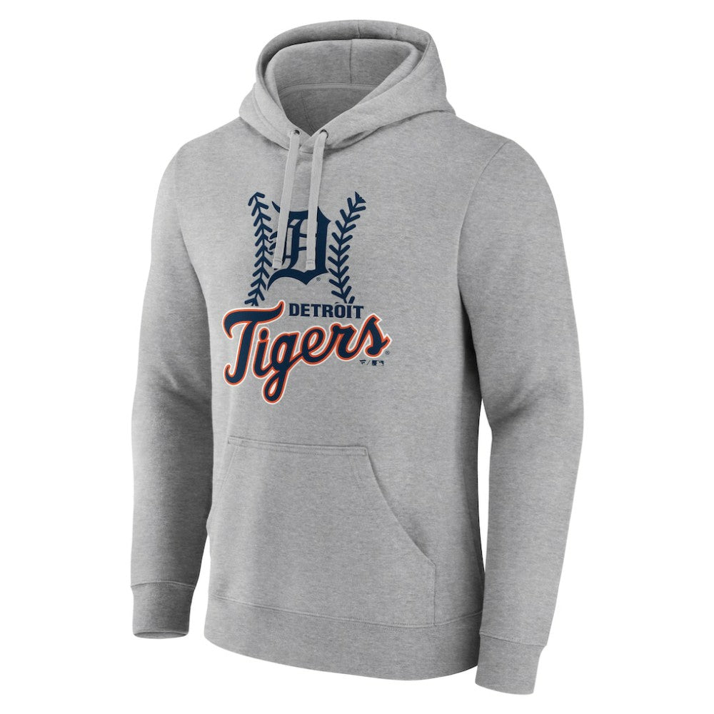 Detroit Tigers Fastball Pullover Hoodie - Gray Hoodies