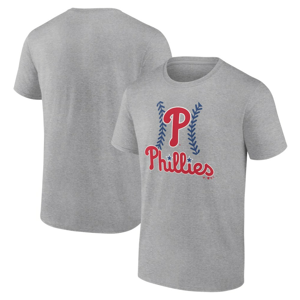 Philadelphia Phillies Fastball T-Shirt - Heather Gray T-shirts