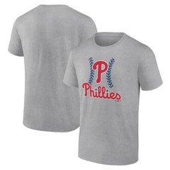 Philadelphia Phillies Fastball T-Shirt - Heather Gray T-shirts