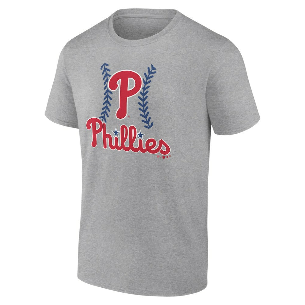 Philadelphia Phillies Fastball T-Shirt - Heather Gray T-shirts