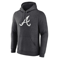 Atlanta Braves Monochrome Pullover Hoodie - Charcoal Hoodies