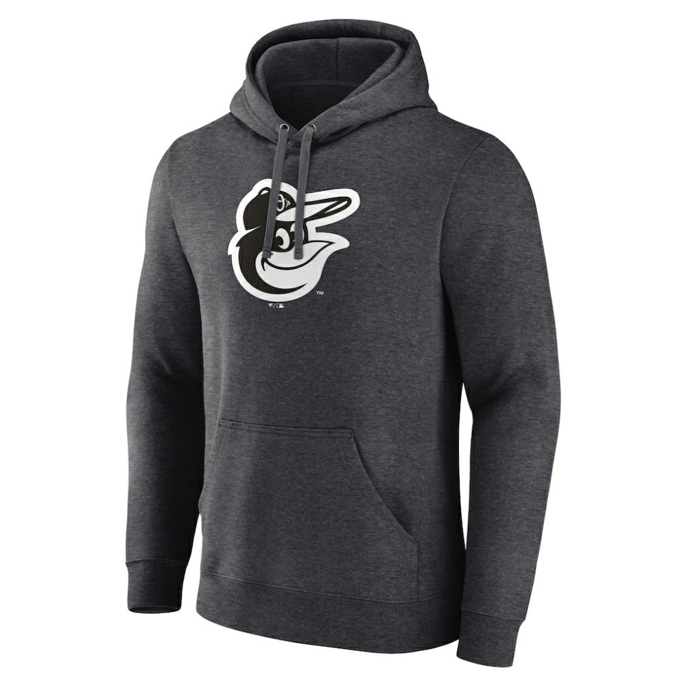 Baltimore Orioles Monochrome Pullover Hoodie - Charcoal Hoodies